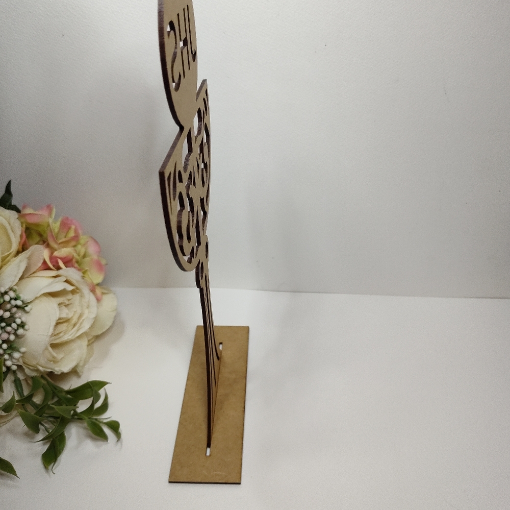 Holy Chalice Cake Topper. Wooden Grial First Holy Communion JHS Cake Topper. - Picture 8 of 8
